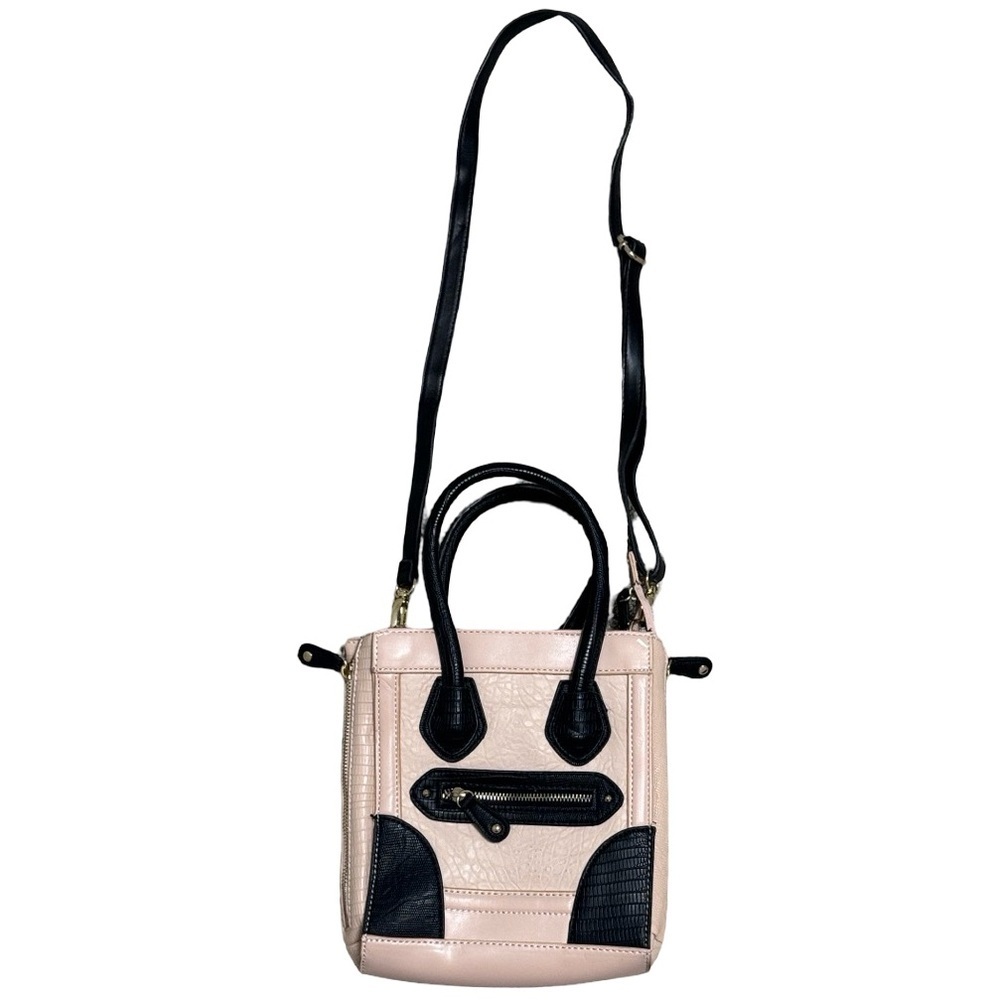 ALDO Mini Satchel Crossbody – Blush Pink & Black